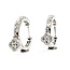 Earrings Quatrefoil Dangle Hoop 2ctw Round Lab Grown Diamonds 14kw .6" 8.08g 125090065