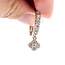 Earrings Quatrefoil Dangle Hoop 2ctw Round Lab Grown Diamonds 14kw .6" 8.08g 125090065