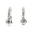 Earrings Hoop Bezel Drop 3.25ctw Round Lab Grown Diamonds 14kw .6" 8.18g 125090067