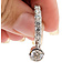 Earrings Hoop Bezel Drop 3.25ctw Round Lab Grown Diamonds 14kw .6" 8.18g 125090067