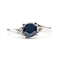 Ring 0.06ctw Diamonds 0.7ctw Sapphire 14kw Sz7 125110128