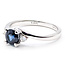 Ring 0.06ctw Diamonds 0.7ctw Sapphire 14kw 125110128