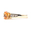 Ring Cathedral  .10ctw Round Diamonds 1.00ct Spessartine  Garnet    14ky 3mm Sz7 2.92g 226020002