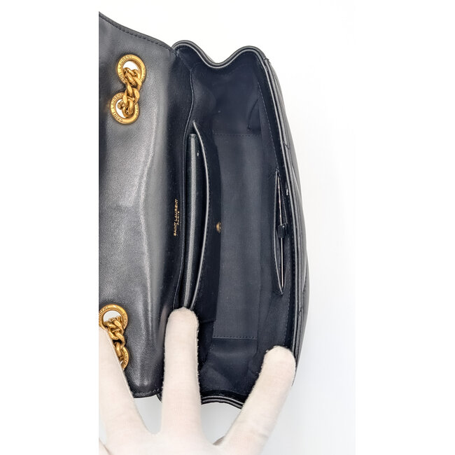 Handbag YSL Loulou Small Black Matelasse Lambskin 126075008