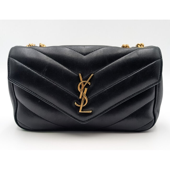 Handbag YSL Loulou Small Black Matelasse Lambskin 126075008