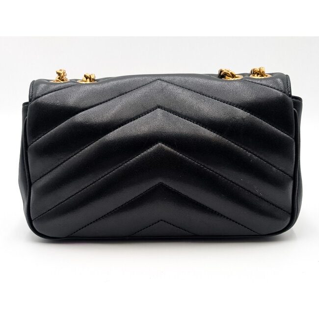 Handbag YSL Loulou Small Black Matelasse Lambskin 126075008