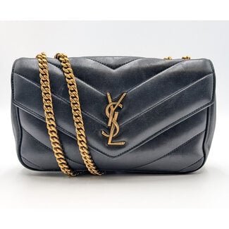 Handbag YSL Loulou Small Black Matelasse Lambskin 126075008