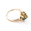 Ring Cluster Waterfall .16ctw Round Diamonds .33ctw Emerald 14ky 15mm Sz7 3.26g 126040118