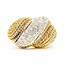 Ring Wave Cable .33ctw Round Diamonds 18ky 15mm Sz7.5 10.75g 126060040