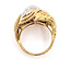 Ring Wave Cable .33ctw Round Diamonds 18ky 15mm Sz7.5 10.75g 126060040