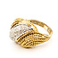 Ring Wave Cable .33ctw Round Diamonds 18ky 15mm Sz7.5 10.75g 126060040
