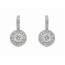 Earrings Lever Back Milgrain .55ctw Round Diamonds 14kw .6x.4" 2.85g 126060049