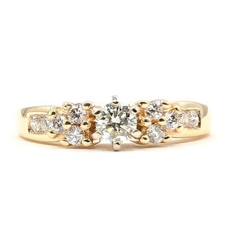 Ring .40ctw Round Diamonds 14ky 3.5mm Sz7.5 126070118