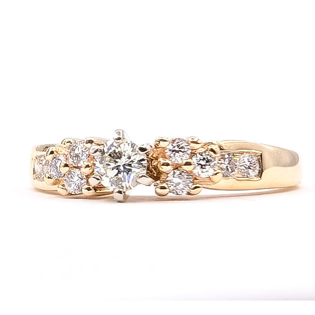 Ring .40ctw Round Diamonds 14ky 3.5mm Sz7.5 126070118