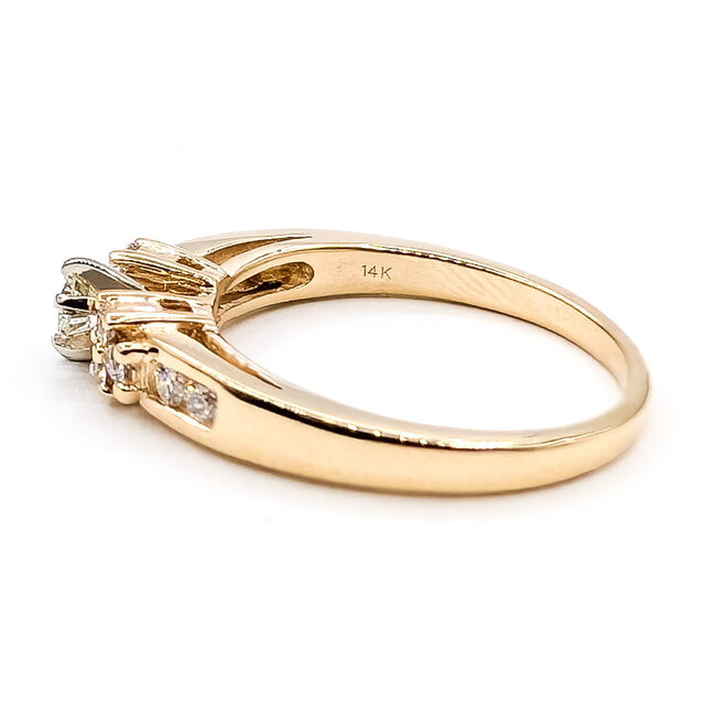 Ring .40ctw Round Diamonds 14ky 3.5mm Sz7.5 126070118