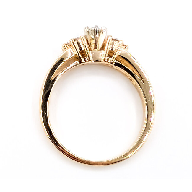 Ring .40ctw Round Diamonds 14ky 3.5mm Sz7.5 126070118