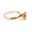 Ring 6-Prong .15ctw Round Diamonds .90ct Golden Citrine 14ky 3.2mm Sz7.5 2.72g 126070120