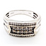 Ring Engagement Enamel .33ctw Round White & Champagne Diamonds 10kw 9mm Sz9.75 4.63g 126070124
