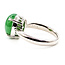 Ring Solitaire 6.59ct Green Jade 900pt 3.35mm Sz6.25 8.51g 126070125
