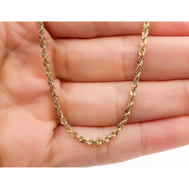 Necklace Rope 14ky 2mm 20" 6.07g 126052039