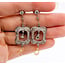 Earrings Dangle Milgrain 1.60ctw Euro & Single Cut Diamonds 1.00ctw Imperial Topaz 900pt 1.75x.55" 6.98g 126070131