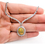 Necklace Y-Drop Halo 1.64ctw Round Diamonds 2.25ct Ethiopian Opal 18kw 17.5x14mm 16" 15.4g 126070134