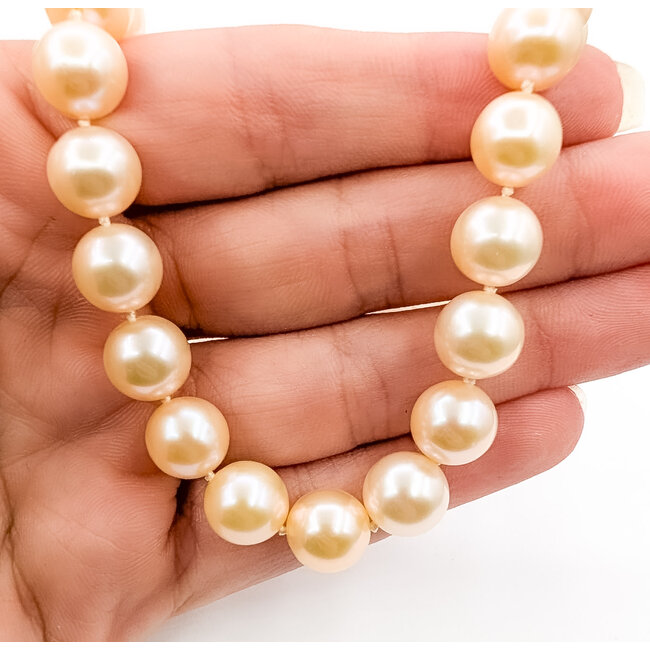 Pearl Strand 8.75-9mm Cream-to-Pink Akoya 14kw 8.75mm 18" 44.08g 126070135