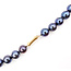 Pearl Strand 8.6-9.3mm Blue-Green to Violet Tones Tahitian Pearl 14ky 9.3mm 18" 46.07g 126070136