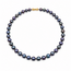 Pearl Strand 8.6-9.3mm Blue-Green to Violet Tones Tahitian Pearl 14ky 9.3mm 18" 46.07g 126070136