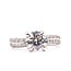 Ring 2-Row Twist 1.5ct Round Lab Grown Diamond IGI Report: 773653965 1.33ctw Near Colorless Diamonds 18kw Sz6.5 5.1g 125120081