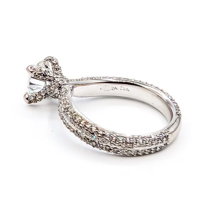 Ring 2-Row Twist 1.5ct Round Lab Grown Diamond IGI Report: 773653965 1.33ctw Near Colorless Diamonds 18kw Sz6.5 5.1g 125120081