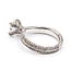 Ring 2-Row Twist 1.5ct Round Lab Grown Diamond IGI Report: 773653965 1.33ctw Near Colorless Diamonds 18kw Sz6.5 5.1g 125120081