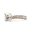Ring 2-Row Twist 1.5ct Round Lab Grown Diamond IGI Report: 773653965 1.33ctw Near Colorless Diamonds 18kw Sz6.5 5.1g 125120081