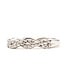 Ring Twisted .25ctw Round Diamonds 14kw Sz5 2.4g 125120071