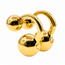 Earrings Double Ball 18ky 1.2x.5" 7.23g 126072001