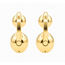 Earrings Double Ball 18ky 1.2x.5" 7.23g 126072001