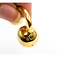 Earrings Double Ball 18ky 1.2x.5" 7.23g 126072001