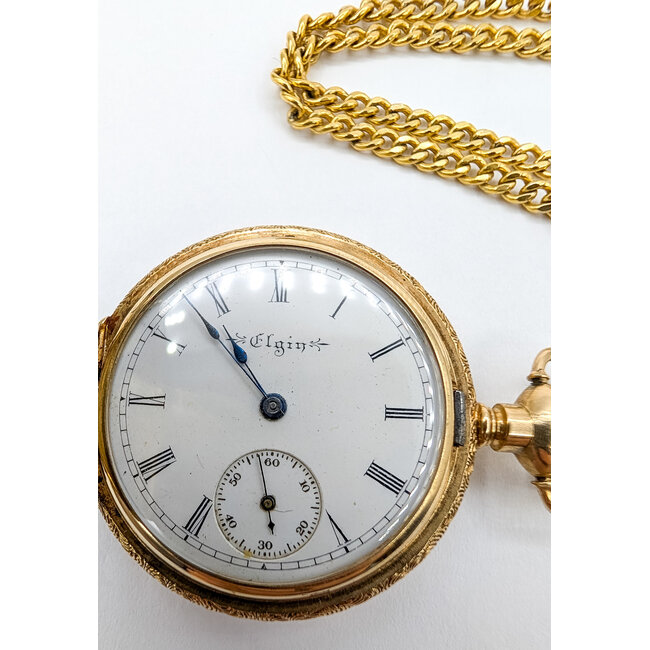 Watch Elgin 1901 Hunter Case 34mm 14kt Yellow Gold Watch Only 126016004