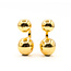 Earrings Double Ball 18ky 1.2x.5" 7.23g 126072001