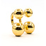 Earrings Double Ball 18ky 1.2x.5" 7.23g 126072001