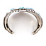Bracelet Native "PH" Cuff Turquoise Sterling 2" 6.5" 64g 126070140