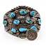 Bracelet Native "PH" Cuff Turquoise Sterling 2" 6.5" 64g 126070140