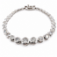 Bracelet Tennis Graduated 7.94ctw Round Diamonds 14kw 5-8mm 7" 12.6g 226070014