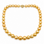 Necklace Graduated Strand 10-13.3mm Golden South Sea Pearls 14ky 17.5" 73.67g 226070016