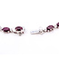 Necklace V-Shape Plunging 1.16ctw Round Diamonds 31.99ct Red Burmese Ruby Platinum 4mm 17" 33.4g 226070018
