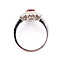 Ring Starburst Halo 0.83ctw Round Diamonds 1.27ct Pinkish Violet Sapphire 18kw 14.5x13mm Sz6.5 4.4g 226070022