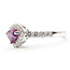 Ring Halo 0.41ctw Round Diamonds GIA: 5232457093 1.08ct Pinkish Violet Sapphire Platinum 8.5mm Sz6.75 3.8g 226070024