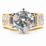 Ring Engagement 2.02ct Round Diamond 1.54ctw Near Colorless Diamonds 18ky 7mm Sz6.5 14.3g 226070023