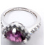 Ring Halo 0.41ctw Round Diamonds GIA: 5232457093 1.08ct Pinkish Violet Sapphire Platinum 8.5mm Sz6.75 3.8g 226070024