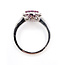 Ring Halo 0.41ctw Round Diamonds GIA: 5232457093 1.08ct Pinkish Violet Sapphire Platinum 8.5mm Sz6.75 3.8g 226070024